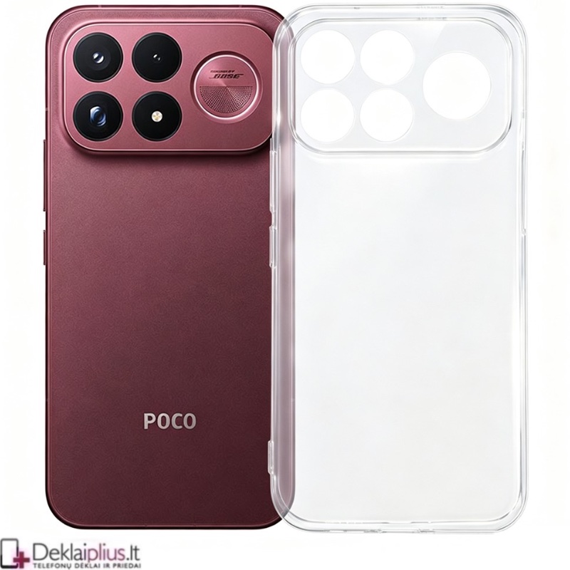 Silikoninis ploniausias,lengviausias dėklas - permatomas (Xiaomi Poco F9 Ultra) Silikoninis ploniausias,lengviausias dėklas - permatomas (Xiaomi Poco F9 Ultra)